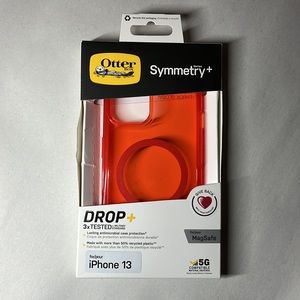 *New* Otterbox Symmetry Series + iPhone 13 Red MagSafe Case